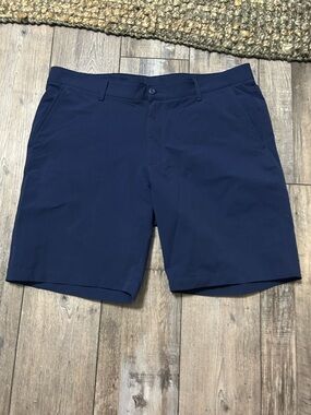 Under Armour Navy blue golf Flat-Front Performance Shorts